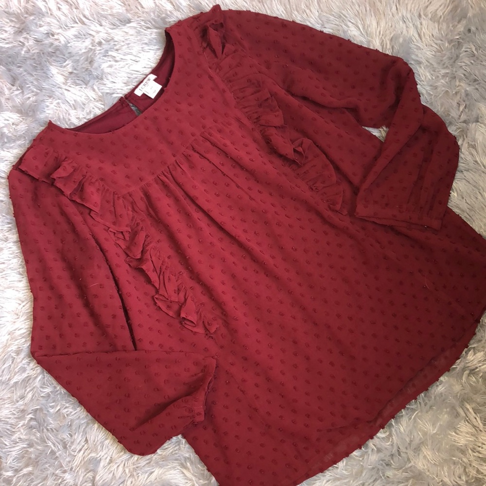 J Crew Women’s Martin Long Sleeve Textures Blouse